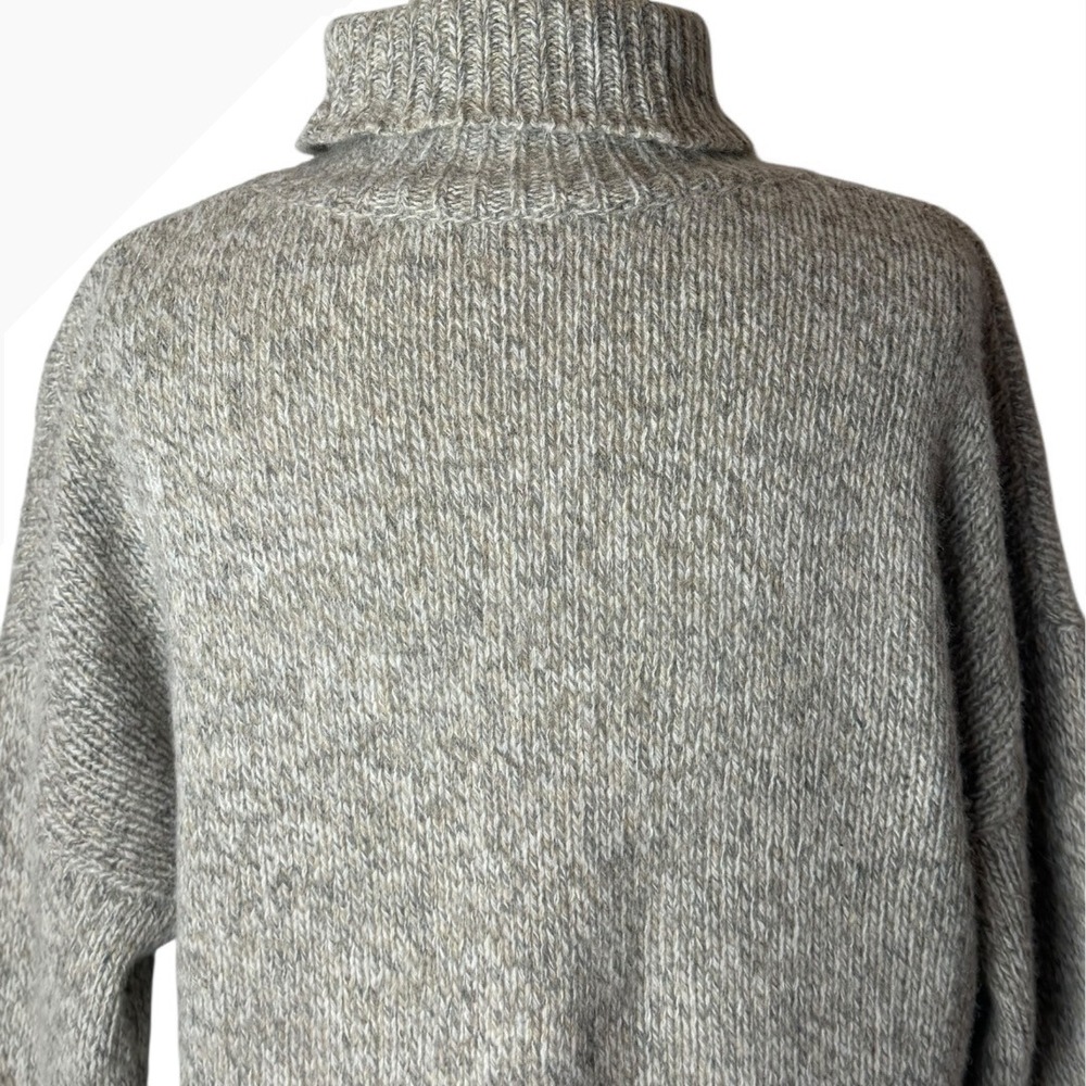 Gentle Herd Sweater Women Medium Grey Marl Turtleneck Cashmere‎ Blend Luxury - Picture 7 of 8
